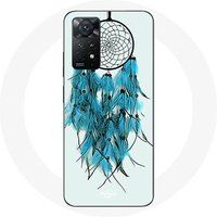 Maniacase Etui Redmi Note 11 Pro 5G dromenvanger blauw witte achtergrond