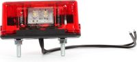 WAS led kentekenverlichting wit 12/24 volt 2x led