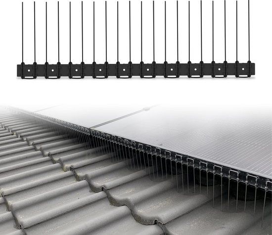 1FPP Vogelwering zonnepanelen zwart - Vogelschroot - 100 cm strip