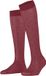 FALKE Dot gedessineerd materiaal transparant 15 DEN kniekousen dames rood - maat 39-42