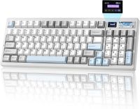 YUNZII IF99 - Draadloos Mechanisch Gaming Toetsenbord - 98% Layout - Display - RGB - Hot-Swap - Bluetooth/2.4 GHz/USB-C - Gasket Mount - Programmeerbaar - Wit