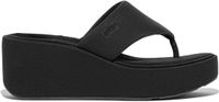 FitFlop Platfforms Wedge Toe-Post Sandales Femme Pantoufles - Noir
