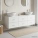 Maison Exclusive - Ensemble de meubles de salle de bain, 3 pièces, blanc, 161 x 44,5 x 80 cm