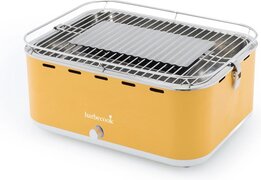 Barbecook rauchfreier Holzkohlegrill / Tischgrill Carlo mit Tragetasche, gelb, 43,5 x 33,5 x 20,5 cm, 2235925000 houtskool barbecue / geel / staal / rechthoekig