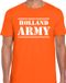 Bellatio Decorations Holland army Holland leger supporter fan t-shirt oranje voor heren - Race/EK/WK supporter shirt L