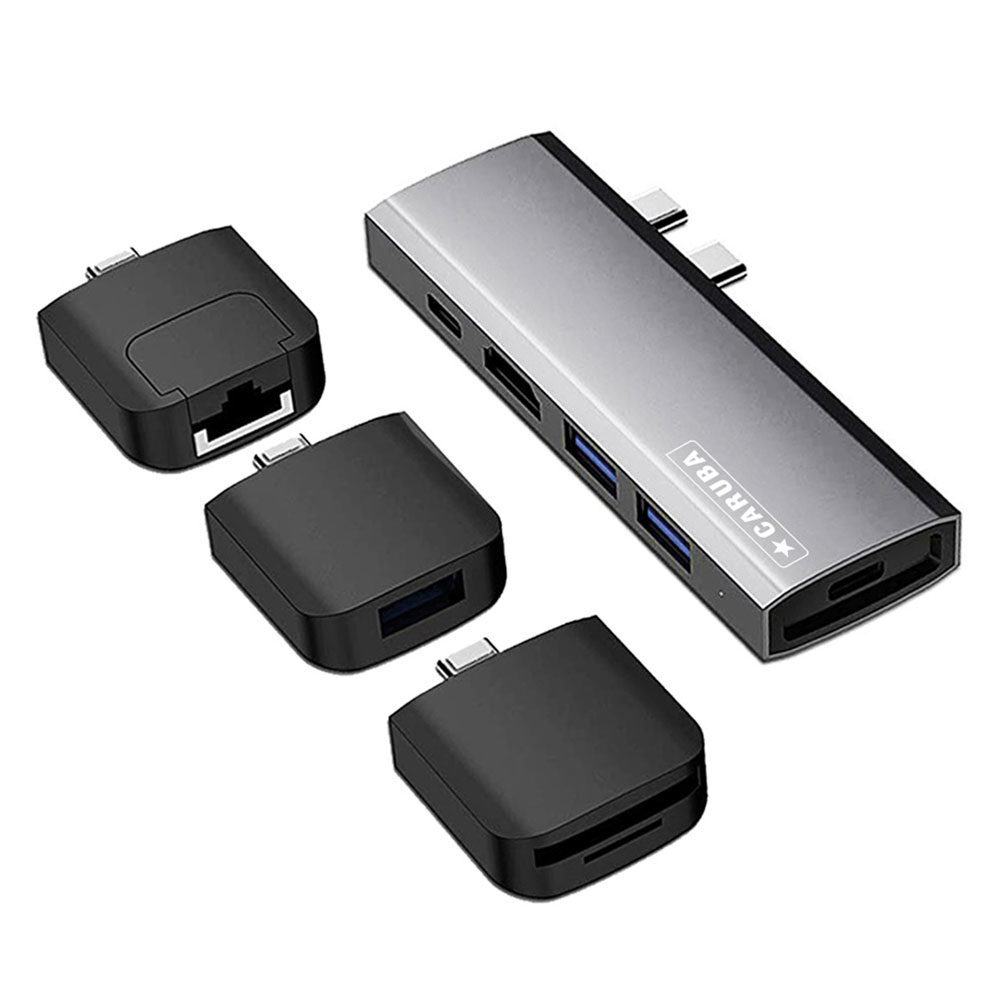 Caruba Multi-Functional 9-in-1 USB-C Hub Space Gray