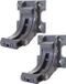 Set de 2 consoles murales pour auvent T122, T123, console murale adaptateur de fixation murale ~ gris