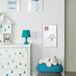 Unyqoos® Compact magnetisch dubbelzijdig whiteboard, 30 x 20 cm, met verstelbare 360° tafelstandaard