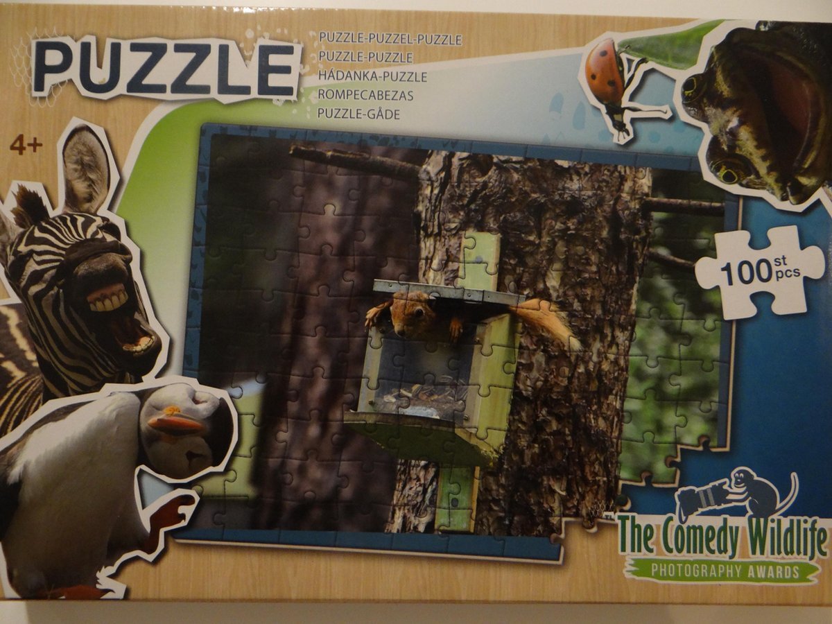 Wildlife World Comedy Wildlife puzzel 100pcs. Eekhoorn nature