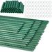 50 trossen tuinpalen van staal, 11 mm x 40 cm met clips