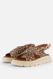 Tamaris Leopard Sandalen bruin Leer Dames Maat 37