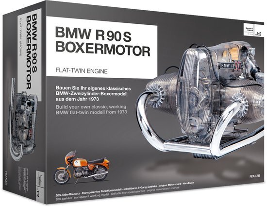 Franzis Bouwpakket 2-cilinder-boxermotor Bmw R90s 200-delig