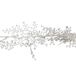 Cosy at Home guirlande kerstboom - 2x - wit - 180 cm