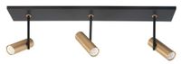 Naamloos Highlight Spot Trend 3 lichts L 65 cm incl mini GU10 zwart goud