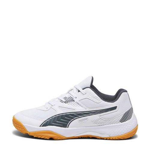 Puma Solarflash Jr II voetbalschoenen wit/antraciet/gum