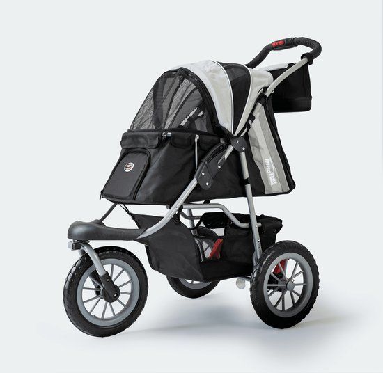 InnoPet Comfort EFA Hondenbuggy - Zwart/Grijs - tot 25 kg