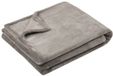 Stof Textiles Plaid/Bankdeken Maribelle - lichtgrijs - 130 x 160 cm - polyester fleece