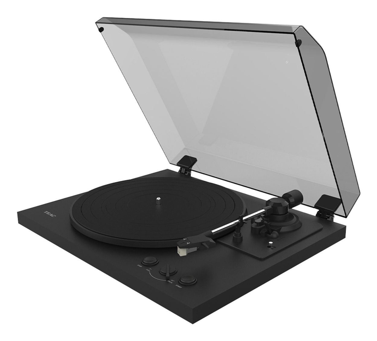 TEAC TN-175 - Zwarte Volautomatische Draaitafel met Riem Aandrijving