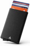 The Verge® - Pasjeshouder Uitschuifbaar - Kaarthouder - Pasjeshouder Mannen & Vrouwen - RFID Creditcardhouder - Pashouder - 7 Pasjes - Zwart