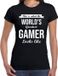 Bellatio Decorations Worlds greatest gamer cadeau t-shirt zwart voor dames - verjaardag / kado shirt voor gamers XS