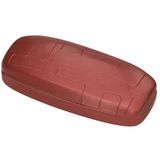 Merkloos / Sans marque Humbert Und Brandt Gmbh Harde brillenkoker - bordeaux rood - 15,5 cm - kunststof