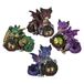 Nemesis Now Dragon's Reward-set van 4 beeldjes van 5,5 cm, hars, meerkleurig, eenheidsmaat