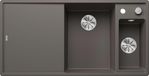 Blanco Silgranit spoelbak, 1000x510 mm, met afvoerbediening en toebehoren, InFino, grijs