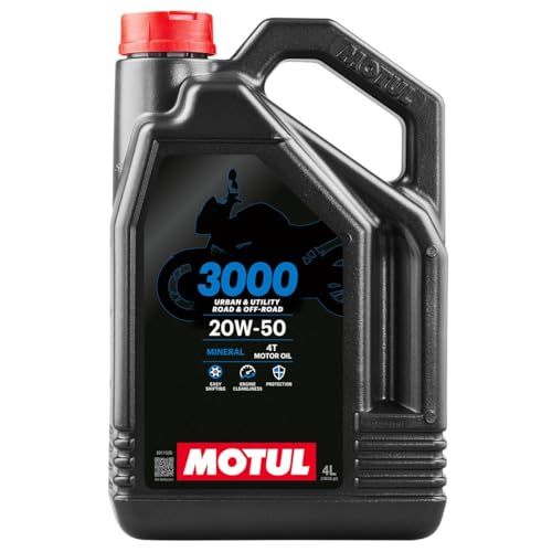Motul 104050 3000 4T, 20 W-50, 4 l,300x234x114,Goud