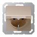 Jung SCHUKO®-wandcontactdoos, 16 A 250 V ~, klapdeksel, thermoplast gelakt, serie A, champagne A 1520 BFKL CH