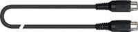QUIK LOK SX/164-1 MIDI-kabel, 1m, Zwart
