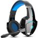 PHOINIKAS G9000 Max - 2.4GHz Casque de jeu sans fil - avec microphone - Casque circum-auriculaire - Nintendo Switch/PS4/PS5/PC - Noir bleu