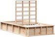 vidaXL - Bedframe - Wasbruin - 75 x 190 cm - Massief grenenhout