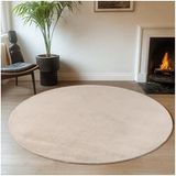 Tapis antidérapant Joy Rond Crème 160 x 160 cm