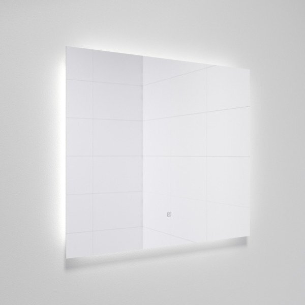 Adema Squared badkamerspiegel 80x70cm met indirecte LED verlichting en sensor schakelaar JG2112-8070