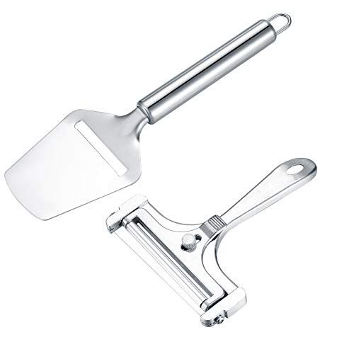Kaasschaaf voor harde kaas, van roestvrij staal, kaas, kaassnijder voor harde en snijkaas, kaassnijder, 2 stuks