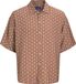 Jack & Jones Resort overhemd Wide Fit Resort overhemd Arabian Spice Korte mouw Gebloemd Viskose/Polyamid L