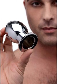 Abyss Holle Buttplug - Large - Zwart