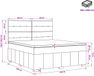 vidaXL Boxspringbed met matras, donkergrijs, 160 x 200 cm