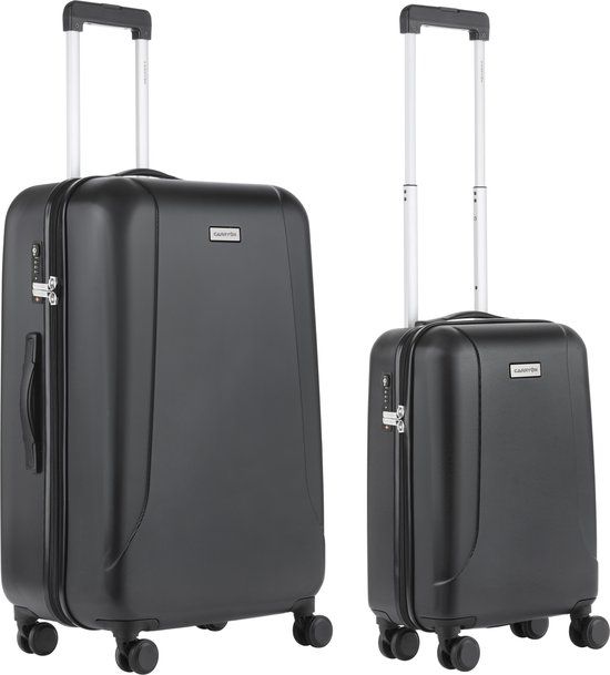 CarryOn Skyhopper Kofferset - TSA Handbagage + Reiskoffer 78cm - Zwart