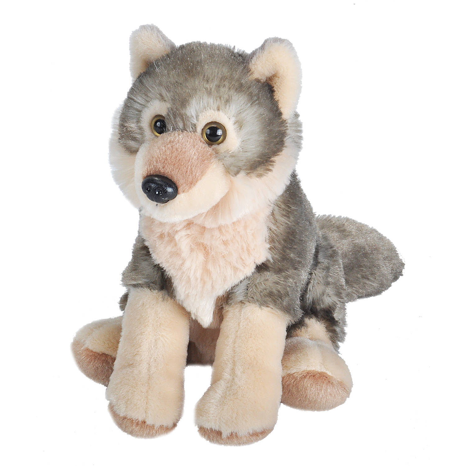 Wild Republic Knuffel Wolf Junior 20 Cm Pluche Grijs/crème