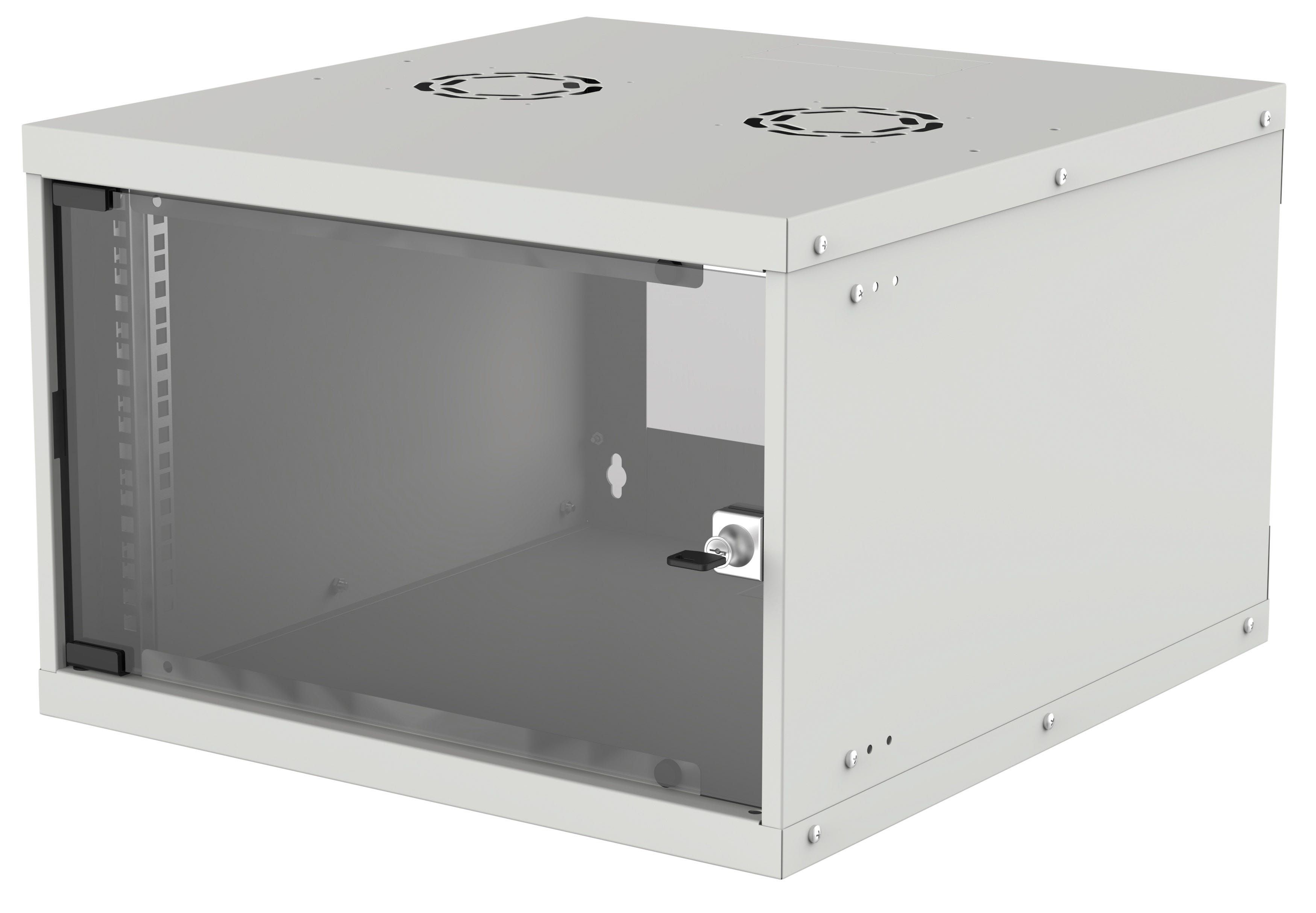 Intellinet 19" Basic Line Wandkast, 6U, 400mm Diep, Grijs