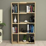 Homemania Boekenkast Movement, hout, eiken, 73,6 x 22 x 130,8 cm