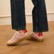 Manfield - Dames - Roze bouclé sneakers - Maat 37