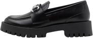 Steve Madden Damesschoenen Lando-CN Zwart Leder Platte Sandalen Maat 38