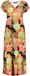 Geisha Jersey Midi Jurk Met V Hals 67153 60 Jane 000220 Coral/green Dames Maat 3XL