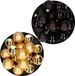 Decoris Kerstversiering kunststof kerstballen kleuren mix goud/zwart 4 en 6 cm pakket van 80x stuks