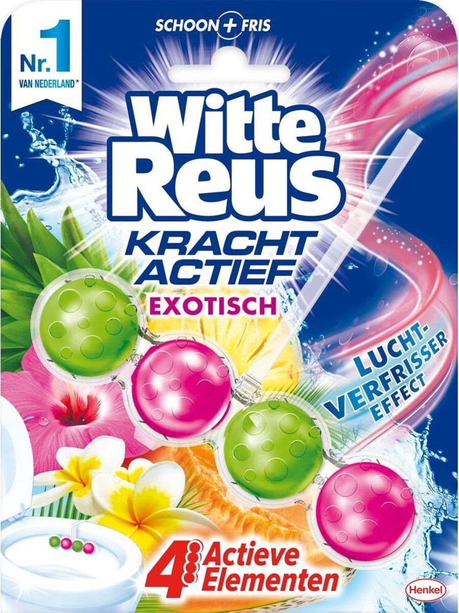 Witte Reus 10x Toiletblok Kracht Actief Exotisch
