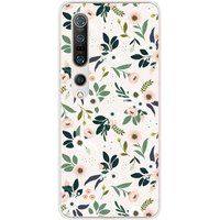 Xiaomi Bedrukt siliconen hoesje compatibel met Xiaomi Mi 10, Xiaomi Mi 10 Pro Flowers