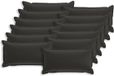 vidaXL - Kussensloop - 12 stuks - Houten - Zwart - 40 x 80 cm - Polyester