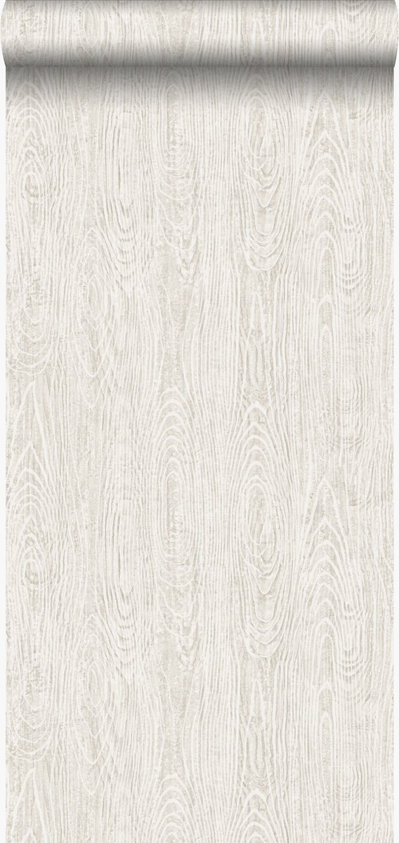 Origin Wallcoverings behang houten planken met nerf ivoor wit - 347554 - 53 cm x 10,05 m